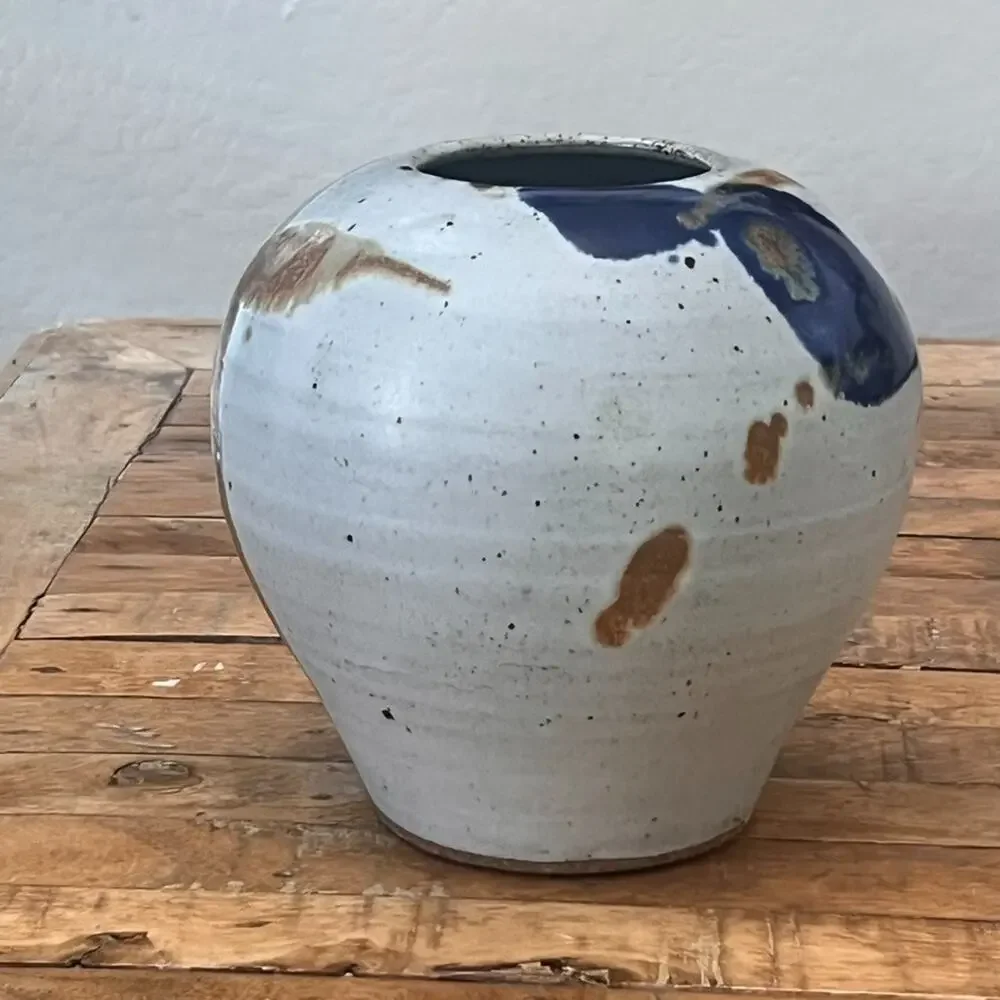 Studio Pottery Stoneware Vase 8.5